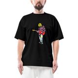 Nirvana Kurt Cobain Siluet Oversize Siyah Tişört - M