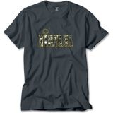 Nirvana Logo ve Yazı Füme Tişört Liyada - 2XL