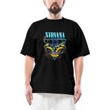 Nirvana Poster Oversize Siyah Tişört - L