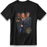 Nırvana Rock Band T-Shirt Unisex %100 Cotton Pamuklu Rahat Regular Baskı Rock Grubu Tişört - Siyah - XL