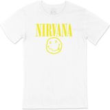 Nirvana Sarı Tasarım Tişört - Beyaz - XL