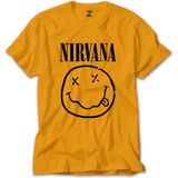 Nirvana Smiley Face Sarı Tişört