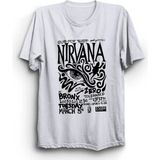 Nirvana, Sub-Pop, Rock, Metal Tişört - Beyaz