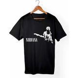 Nirvana Unisex Tişört - Siyah - M