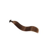 Nisa Hair 60CM 50 Adet #4 Koyu Kumral Renk Gerçek İnsan Saçı Mikro Kaynak