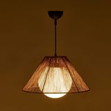 Nisa Luce Sakura Kahverengi Beyaz Opal Camlı Avize
