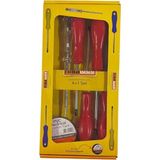 Nisa Luce W1327-4 Düz Tornavida Seti+Kontrol Kalemi