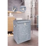Nisahometeks Keçe Kapaklı Çok Amaçlı Mega Kutu Hurç 55X41X30 cm - Gri - Tek Ebat