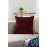 Nisahometeks Leke Tutmaz Kadife Kırlent ve Yastık Kılıfı - 45 x 45 cm - Bordo