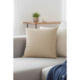 Nisahometeks Leke Tutmaz Kadife Kırlent ve Yastık Kılıfı - 50 x 50 cm - Bej