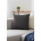 Nisahometeks Leke Tutmaz Kadife Kırlent ve Yastık Kılıfı - 50 x 50 cm - Gri