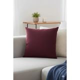 Nisahometeks Leke Tutmaz Kadife Kırlent ve Yastık Kılıfı - 50 x 50 cm - Mürdüm