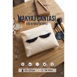 Nisahometeks Makyaj Çantası ( Kadife Kumaş 32 x 23 cm )