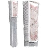 Nisahometeks Pencereli Halı Hurcu 4m2 - Beyaz - Gri