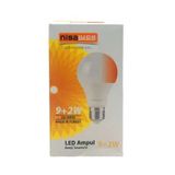 Nisaluce Eamp-074/Bk 9+2W E27 Beyaz-Kırmızı Led Ampul (5047)