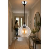NisaLuce Nisa Luce Selin-çatlatma Şeffaf Cam Avize •• Tekli Sarkıt Avize Modern Tasarım Mutfak Hol Antre Camlı Avize Modelleri Tavan Aydınlatma Işıklandırma Ev Dekorasyon Avize Salon Avizesi Camlı Tekli Avize