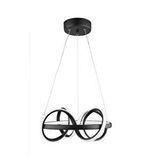 Nisaluce Saturn Siyah 35'lik Led Avize