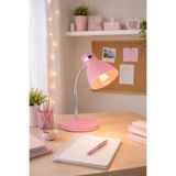 NisaLuce Spiralli Masa Lambası Pembe-Krom • Modern Yön Ayarlı Ofis & Çalışma Masası Lambası || Kablolu Ders Çalışma Lambası Ofis Lambası Öğrenci Masa Lambası AYARLANABİLİR AYDINLATMA AÇISI Gece Okuma Lambası