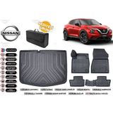 Nisan Juke 2024 Model Alt Bagaj Havuzu+Paspas Seti Profesyonel Serisi Hediyeli - Siyah