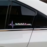 Nisan Navara Yan Cam Sticker Oto Kapı 20 Cm X 7 Cm Holo-chroma