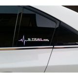 Nisan Xtrail Yan Cam Sticker Oto Kapı 20 Cm X 7 Cm Holo-chroma
