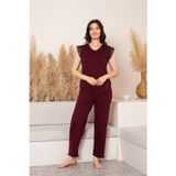 Nisanca “Bambu Kumaş Büyük Beden Kadın Dantelli Kısa Kollu Pijama Takımı – Yumuşak, Nefes Alabilir, Şık ve Rahat, M-5XL”