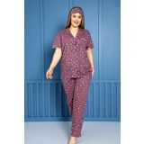 Nisanca Büyük Beden Mevsimlik Önden Düğmeli Bayan Pijama Takımı