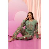 Nisanca Kışlık Kadın Polar Pijama Takımı - Yılbaşı Pijaması