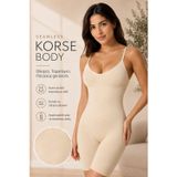 Nisanca Tam Boy Korse İz Yapmayan İnceltici Sıkılaştırıcı Göbek Karın Bel Basen ve Bacak Toparlayıcı