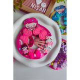 Nisankids 6 Parça Karışık Figürlü Toka Seti (2 Lastik , 2 Pens,2 Çıtçıt Toka)