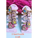 Nisankids Capybara Lastik Toka (2 Kart -5 Çift)