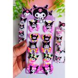 Nisankids Karışık Kuromi Figürlü Lastik Toka 5 Çift ( 10 Adet )