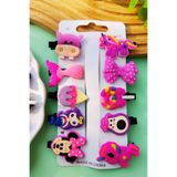 Nisankids Kız Çocuk Renkli Karışık 10 Parça Pens Toka