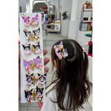 Nisankids Kuromi Figürlü Retro Sallanan Kelebek Toka 1 Çift