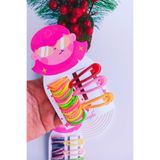 Nisankids Minik Lastik Toka ve Çıtçıt Toka Seti (25 Adet Lastik 3 Adet Pens)