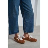 Nişantaşı Shoes Deyz Taba Hakiki Süet Bağcıklı Kadın Spor Ayakkabı - Taba Süet