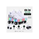 Nisanur Shoes PATENLİ IŞIKLI ORTOPEDİK SPOR AYAKKABISI 4 TEKERLEKLİ PATEN (ONN-OFF TUŞLU)
