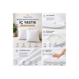 NisanurTerzi %100 Pamuk Kumaş Boncuk Silikon Elyaf Dolgulu Gizli Fermuarlı İç Yastık