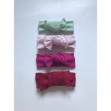 Nisbutikk Nis Butik 4'lü Bandana Bebek Hediyelik Set, Bebek Bandana Hediye Seti - 0 - 5 Yaş - Pembe
