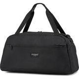 Nisex 2 Bölmeli Siyah El ve Omuzda Taşınılabilir Günlük Seyahat Gym Fitness ve Spor Çantası - 46x20x23 cm