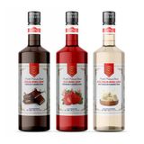 Nish Çikolata Çilek Beyaz Çikolata Şurupları 3 X 700 Ml - Pet Şişe