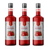 Nish Çilek Aromalı Şurup 3 X 700 Ml - Pet Şişe