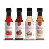 Nish Çilek, Karamel, Beyaz Çikolata, Petibör Aromalı Şurup 4'Lü Set (4X250 Ml) - Pet Şişe