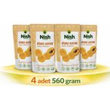 Nish Fresh Malatya Sarı Kuru Kayısı 4 PAKET-560 Gram