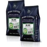 Nish Kahve Espresso Milano Kahve 500 gr Dengeli Lezzet Setli Ürün - Çekirdek (Öğütülmemiş)