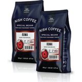 Nish Kahve Espresso Roma Kahve 2X250 gr - Öğütülmüş Espresso - 500 gr
