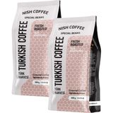 Nish Kahve Türk Kahvesi 2 x 250 gr Taze Kavrulmuş Brezilya Menşeli Aromalı Öğütülmüş - French Press