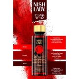 Nish Lady Ambition Meyveli ve Çiçeksi Kadın Body Mist 260 ml – Hipoalerjenik, Vegan ve Ferahlatıcı Vücut Spreyi