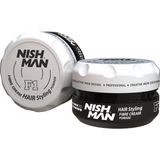 Nish Man F1 100 ml Saç Şekillendirici Wax Esnek Krem ile Parlaklık ve Hacim Sağlar