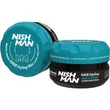 Nish Man M4 Mat Wax 100 ml Kolay Temizlik için Suda Çözünen Formül Kısa Saçlar için
